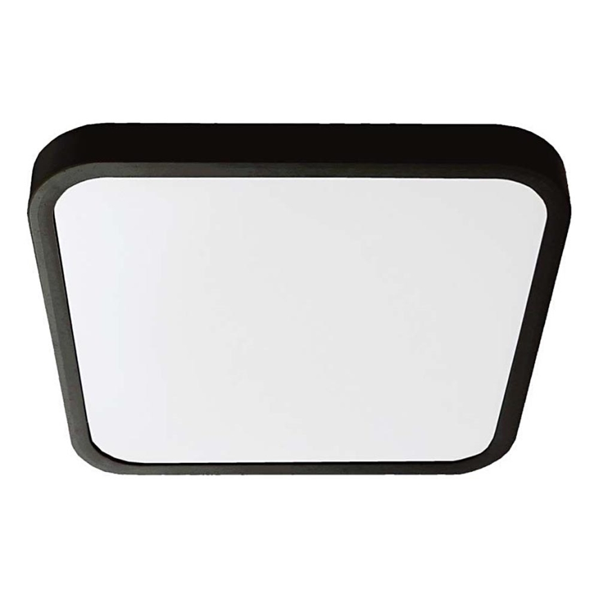 LED Koupelnové stropní svítidlo LED/24W/230V 3000K IP44 29,5x29,5 cm černá
