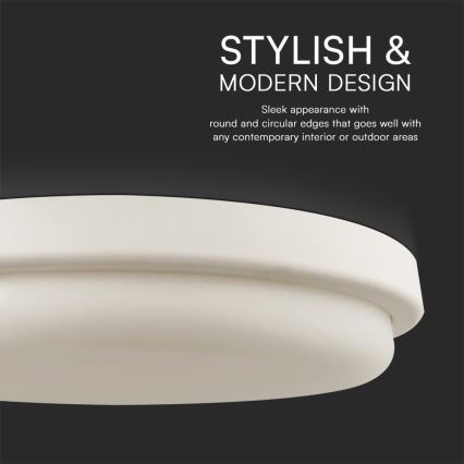 LED Koupelnové stropní svítidlo LED/24W/230V 3000K IP54 pr. 24 cm