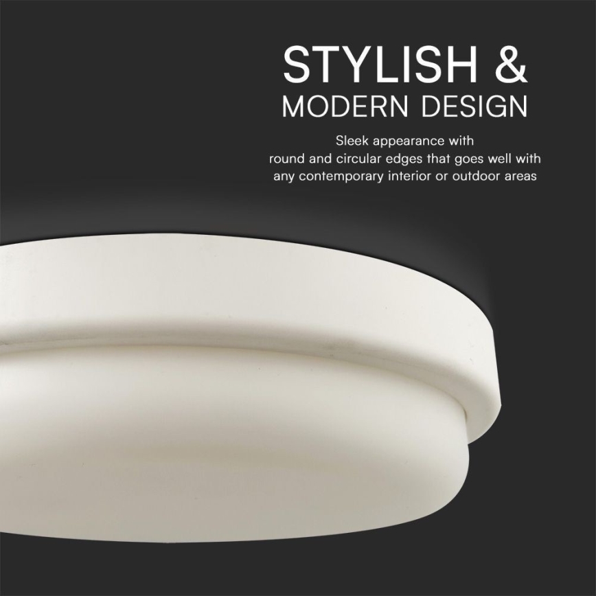 LED Koupelnové stropní svítidlo LED/24W/230V 4000K IP54 pr. 24 cm