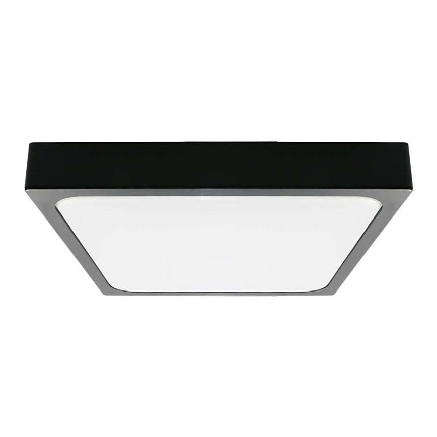 LED Koupelnové stropní svítidlo LED/24W/230V 6500K IP44 29,5x29,5 cm černá