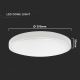 LED Koupelnové stropní svítidlo LED/24W/230V 6500K IP44 bílá