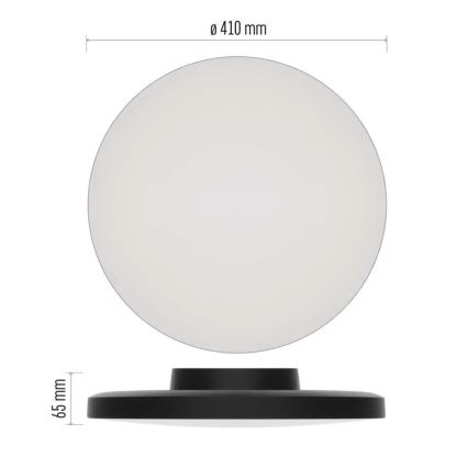 LED Koupelnové stropní svítidlo LED/32W/230V 3000/4000/5700K IP55 černá