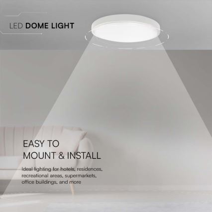 LED Koupelnové stropní svítidlo LED/36W/230V 6500K IP44 pr. 35 cm bílá