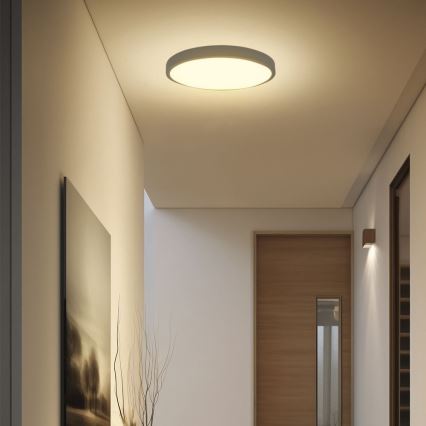 LED Koupelnové stropní svítidlo SAMSUNG CHIP LED/36W/230V IP44 3000K pr. 35 cm černá