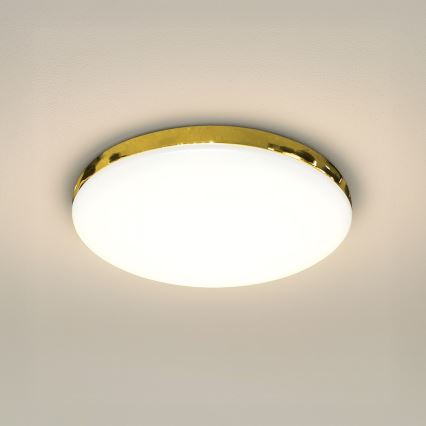 LED Koupelnové stropní svítidlo MAYA LED/15W/230V pr. 33 cm IP44 zlatá