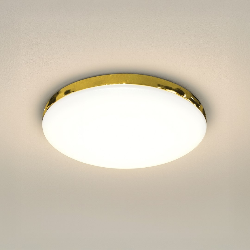 LED Koupelnové stropní svítidlo MAYA LED/15W/230V pr. 33 cm IP44 zlatá