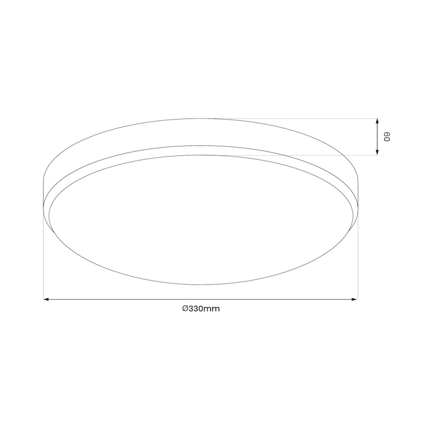 LED Koupelnové stropní svítidlo MAYA LED/15W/230V pr. 33 cm IP44 zlatá