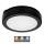 LED Koupelnové stropní svítidlo NAIROS LED/12W/230V 3000/4000/6500K IP65 pr. 20 cm černá