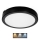 LED Koupelnové stropní svítidlo NAIROS LED/18W/230V 3000/4000/6500K IP65 pr. 30 cm černá