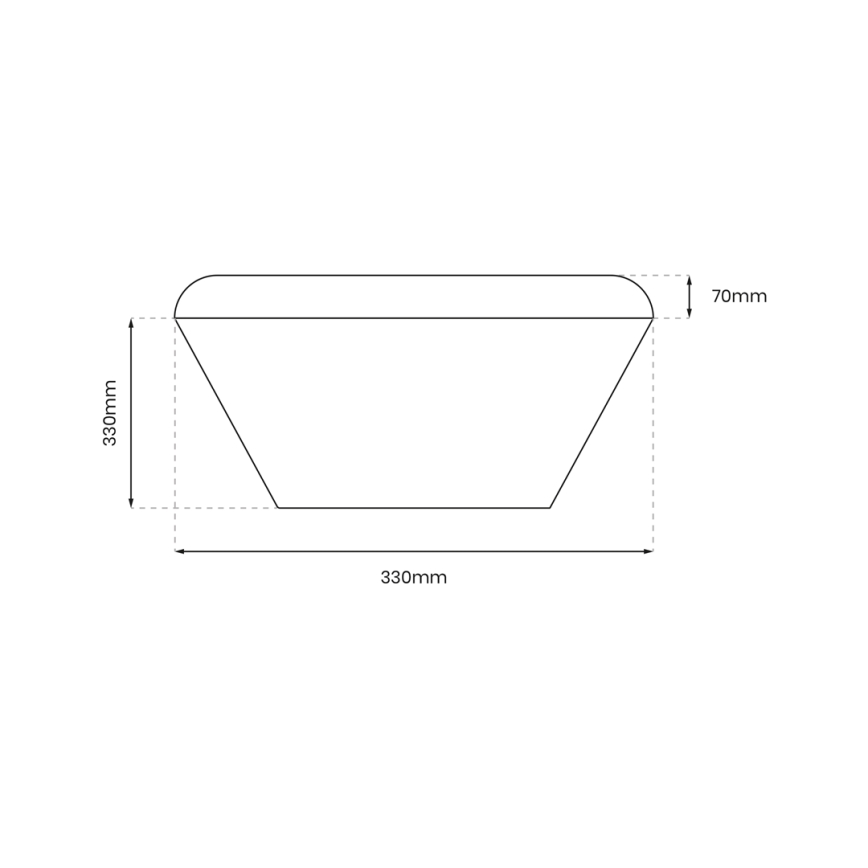 LED Koupelnové stropní svítidlo NEMO LED/17W/230V IP44 černá