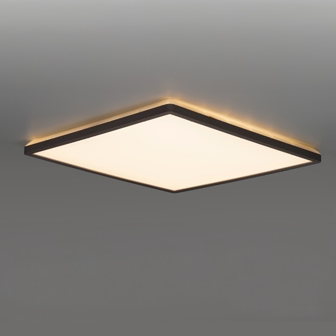 LED Koupelnové stropní svítidlo NIVERA LED/24W/230V IP54 3000/4000/6000K 30x30 cm černá