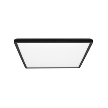 LED Koupelnové stropní svítidlo NIVERA LED/24W/230V IP54 3000/4000/6000K 30x30 cm černá