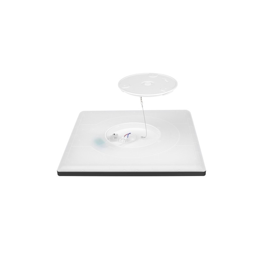 LED Koupelnové stropní svítidlo NIVERA LED/24W/230V IP54 3000/4000/6000K 30x30 cm černá