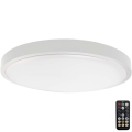 LED Koupelnové stropní svítidlo se senzorem LED/18W/230V 6500K IP44 pr. 29,5 cm bílá + dálkové ovládání