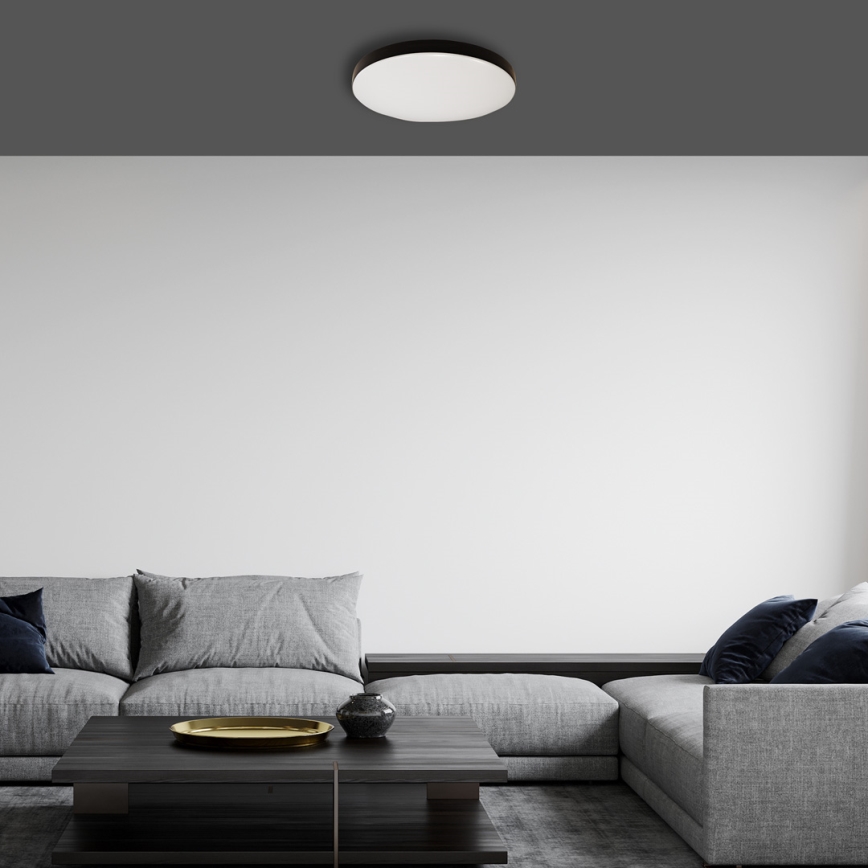 LED Koupelnové stropní svítidlo se senzorem MAYA LED/13W/230V pr. 33 cm IP44 černá