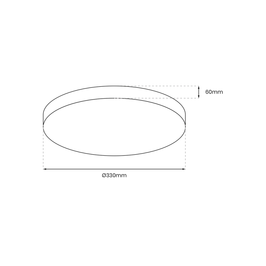 LED Koupelnové stropní svítidlo se senzorem MAYA LED/13W/230V pr. 33 cm IP44 černá