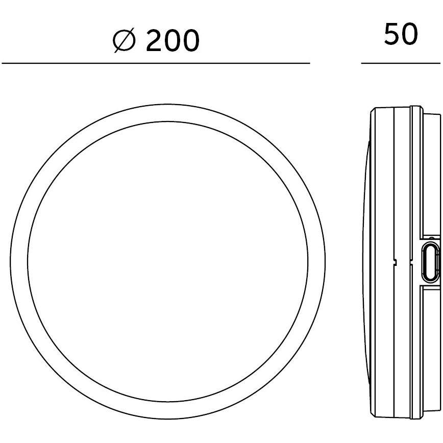LED Koupelnové stropní svítidlo se senzorem NAIROS LED/12W/230V IP65 3000/4000/6500K pr. 20 cm černá + dálkové ovládání
