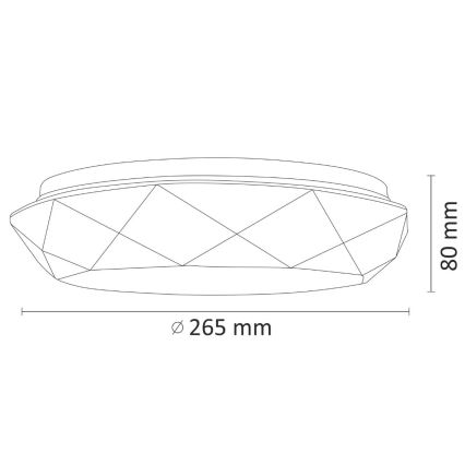 LED Koupelnové stropní svítidlo SELINA LED/12W/230V IP44