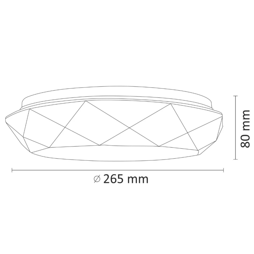 LED Koupelnové stropní svítidlo SELINA LED/12W/230V IP44