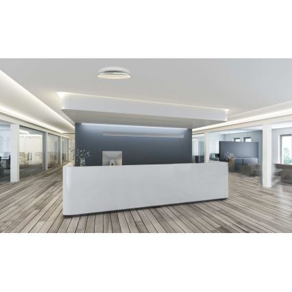 LED Stmívatelné koupelnové stropní svítidlo SLIDE LED/6/12/18/24W/230V 2900/4000/6200K IP44 bílá