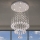 LED Křišťálové stropní svítidlo NAURU LED/24W/230V pr. 40 cm lesklý chrom + dálkové ovládání