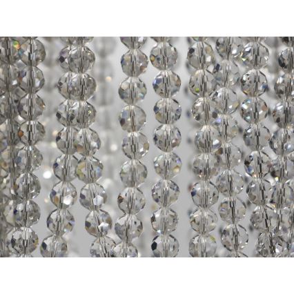 LED Křišťálové stropní svítidlo NAURU LED/24W/230V pr. 45 cm lesklý chrom + dálkové ovládání