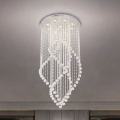 LED Křišťálové stropní svítidlo NAURU LED/30W/230V pr. 60 cm lesklý chrom + dálkové ovládání