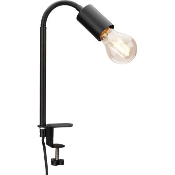 LED Lampa s klipem 1xE27/4,2W/230V 2700K černá