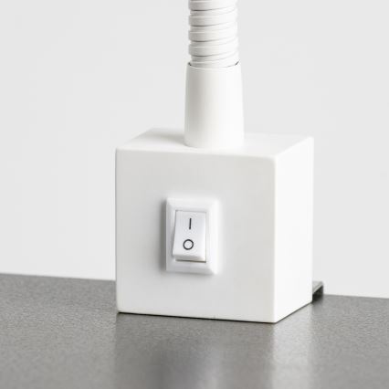 LED Lampa s klipem 1xGU10/4,7W/230V bílá