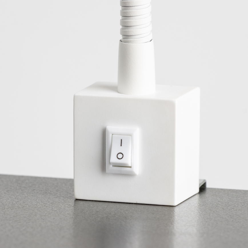 LED Lampa s klipem 1xGU10/4,7W/230V bílá