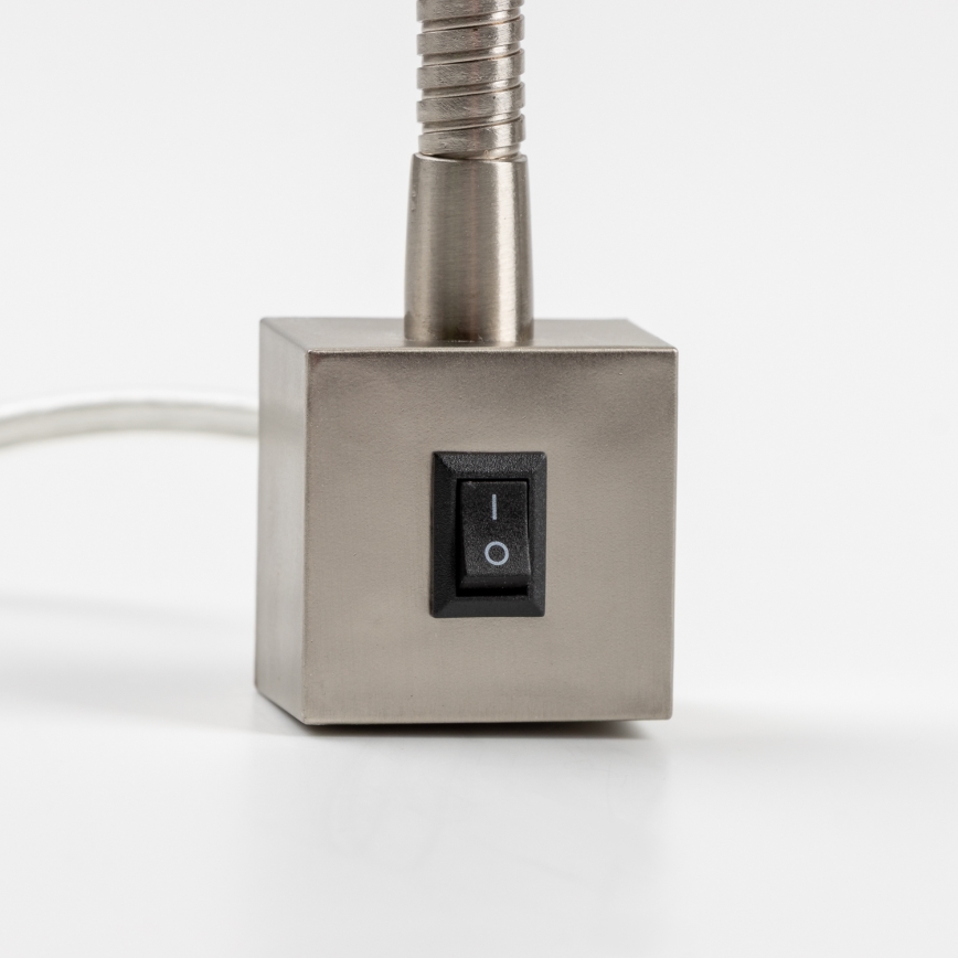 LED Lampa s klipem 1xGU10/4,7W/230V matný chrom