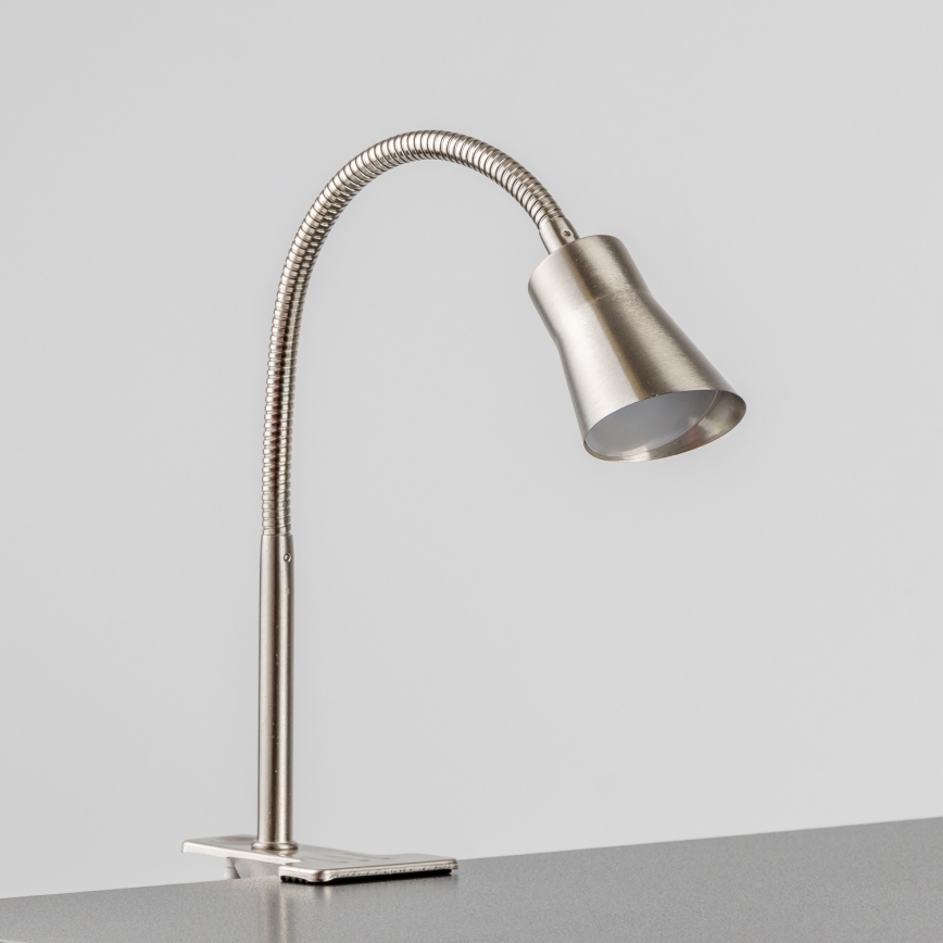 LED Lampa s klipem LED/3,2W/230V matný chrom