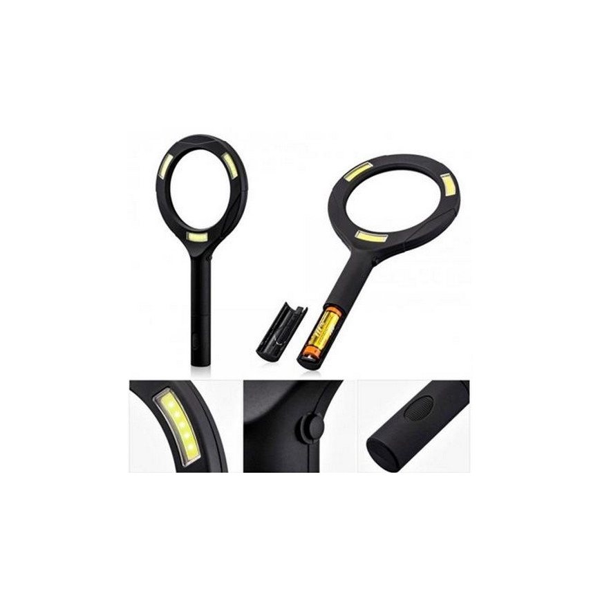 LED Lupa 5×ZOOM s podsvícením LED/3W/2xAA IP44