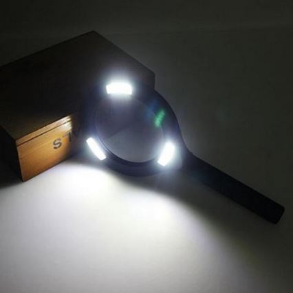 LED Lupa 5×ZOOM s podsvícením LED/3W/2xAA IP44
