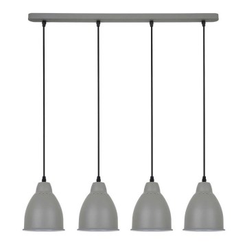 LED Lustr 4xE27/10W/230V šedá 14cm LED Lustr 4xE27/10W/230V šedá 14cm