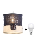 LED Lustr na lanku 1xE27/10W/230V