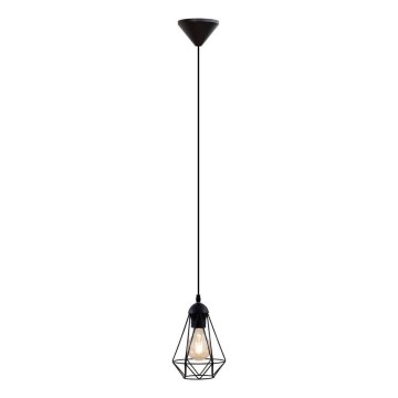 LED Lustr na lanku 1xE27/6,5W/230V 2500K černá