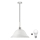 LED Lustr na lanku 1xE27/60W/230V bílá