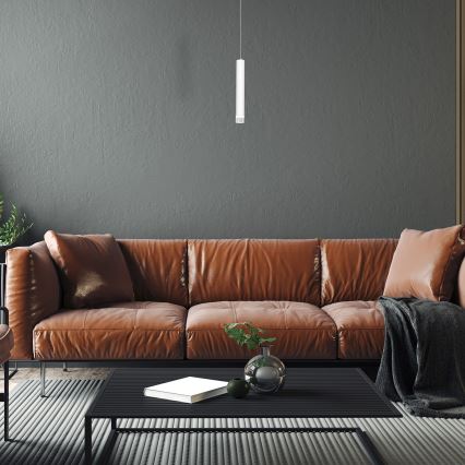 LED Lustr na lanku ALBA 1xLED/5W/230V bílá