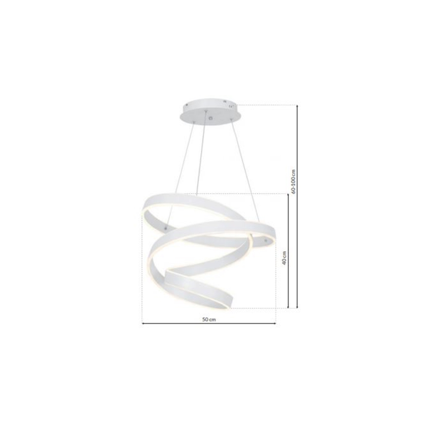LED Lustr na lanku ANDROMEDA LED/45W/230V