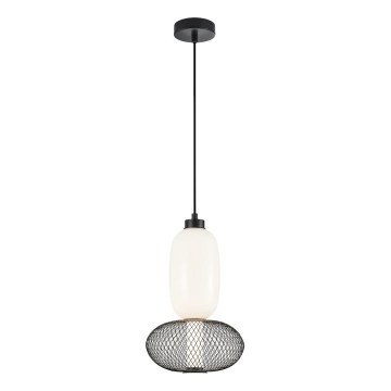 LED Lustr na lanku ARAME LED/15W/230V pr. 22 cm černá