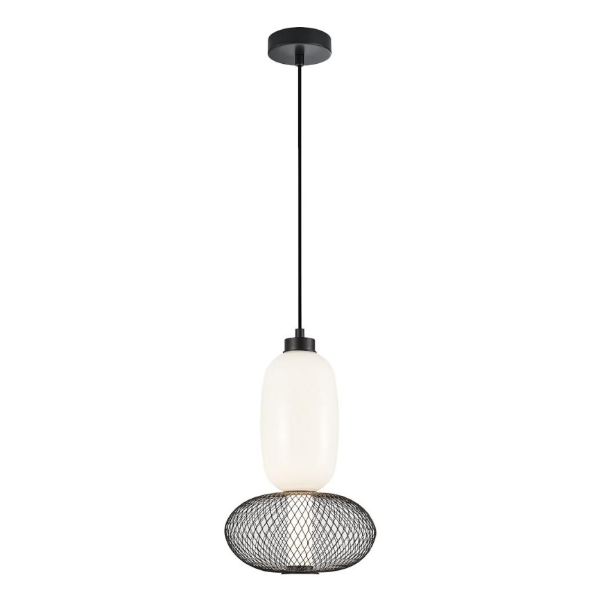 LED Lustr na lanku ARAME LED/15W/230V pr. 22 cm černá