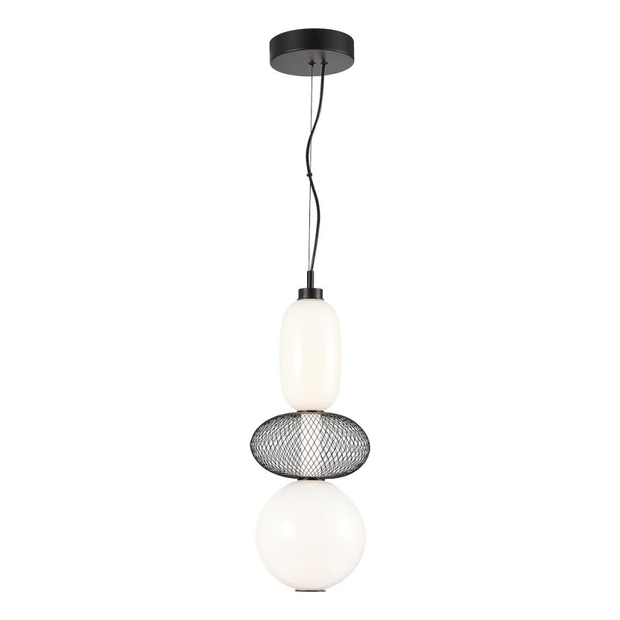 LED Lustr na lanku ARAME LED/23W/230V pr. 22 cm černá