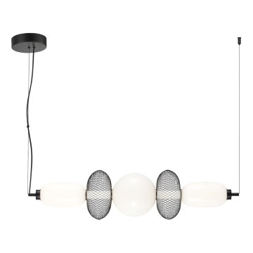 LED Lustr na lanku ARAME LED/32W/230V černá