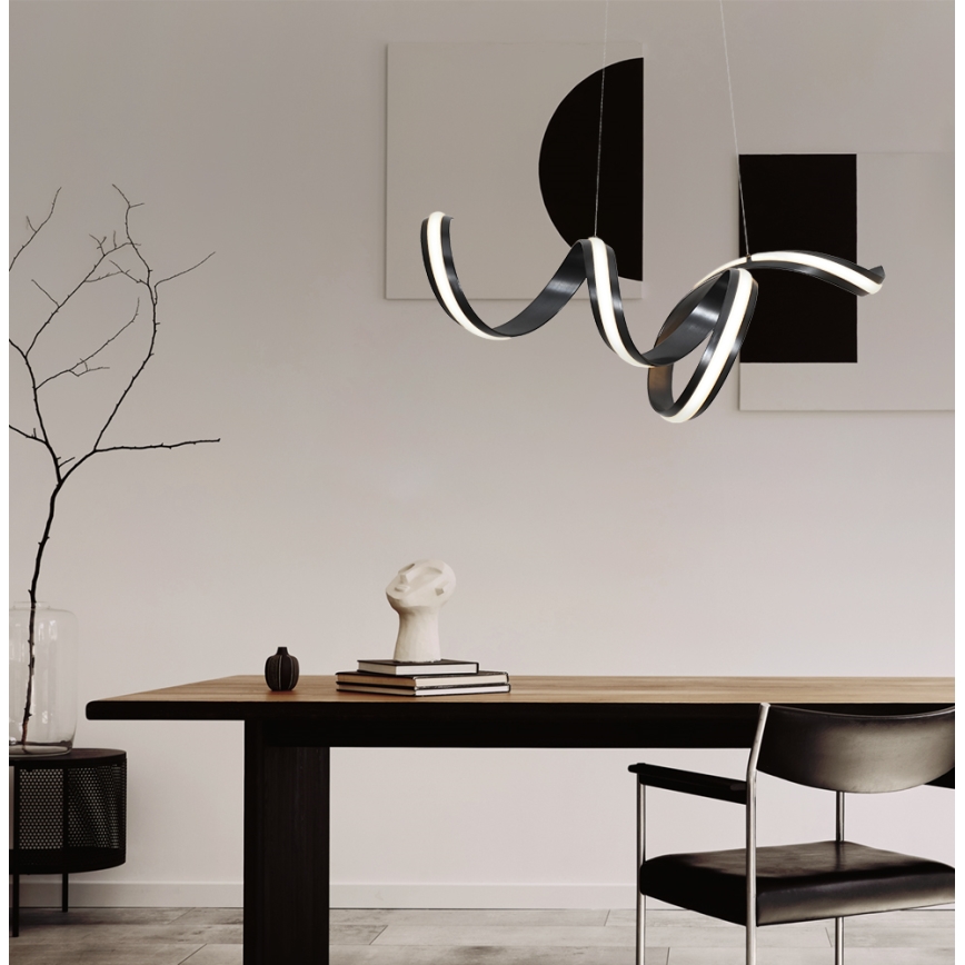 LED Lustr na lanku AREZIA LED/42W/230V černá