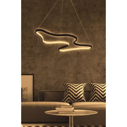 LED Lustr na lanku ARTISAN LED/36W/230V 4000K černá