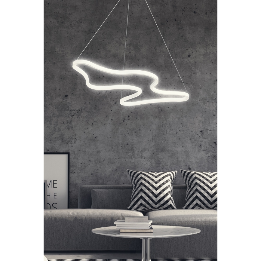 LED Lustr na lanku ARTISAN LED/36W/230V 6500K bílá