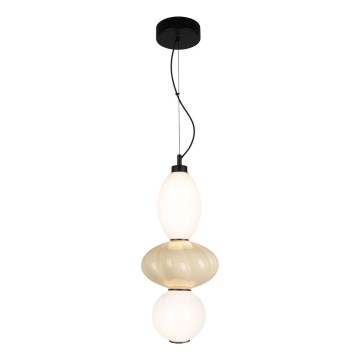 LED Lustr na lanku ASCOLI LED/18W/230V pr. 20 cm béžová