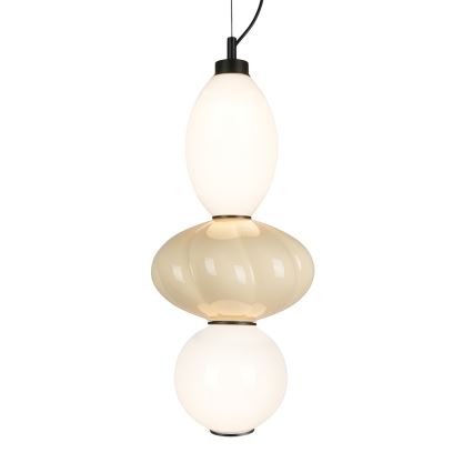 LED Lustr na lanku ASCOLI LED/18W/230V pr. 20 cm béžová