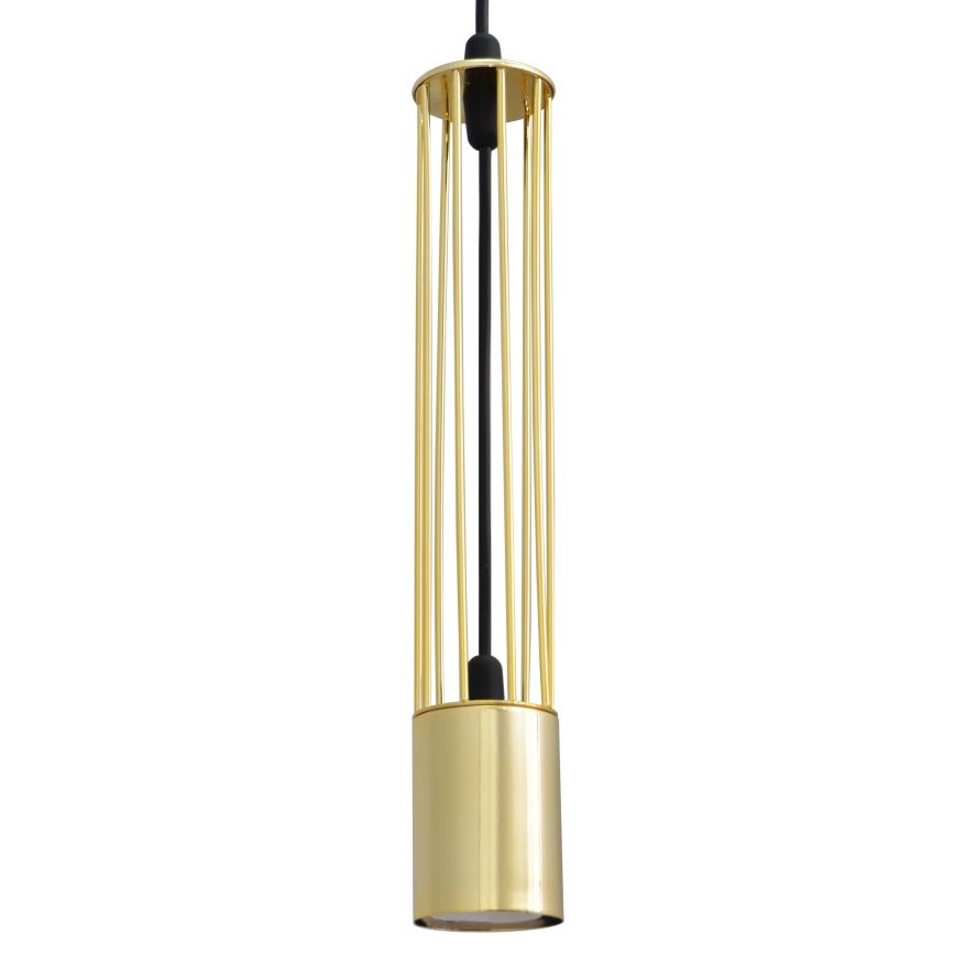 LED Lustr na lanku BARS 3xGU10/4,8W/230V zlatá